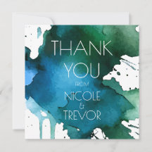 Watercolor Splat Wedding