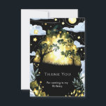 Cartão De Agradecimento Watercolor Whimsy Woodland Birthday<br><div class="desc">Gratidão expressa com o calor da floresta usando o nosso Cartões de agradecimentos de aniversário da Woodland Whimsy! Adorado com ilustrações de cores aquáticas brancas, esta placa permite que seus obrigados-filhos sejam convidados com estilo. Personalize a mensagem para transmitir obrigados sinceros para juntar-se à aventura da floresta. Com a conveniência...</div>