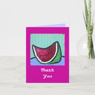 Cartão De Agradecimento watermelon, Thank You note card