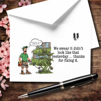 Cartão De Agradecimento We Swear It Didn’t Look Like This Yesterday