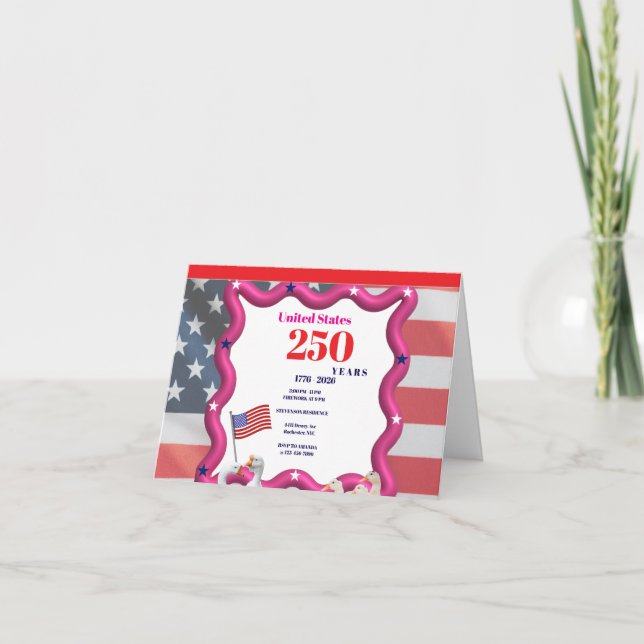 Cartão De Agradecimento We The Silly Geese 250th Funny Celebration (Frente)