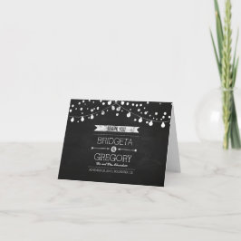 Cartão De Agradecimento Wedding Chalkboard Thank You Cards