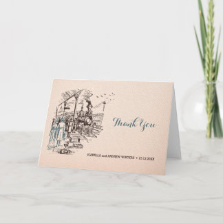 Cartão De Agradecimento Wedding expresso - obrigado do casamento você