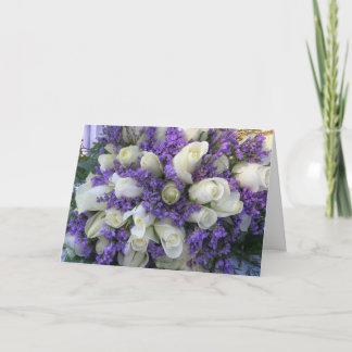 Cartão De Agradecimento Wedding flowers