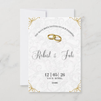 Cartão De Agradecimento Wedding invitation