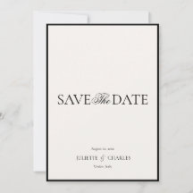 Wedding | Old Money Save The Date Card