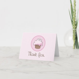 Cartão De Agradecimento Wedding Ring Cupcake - Thank You