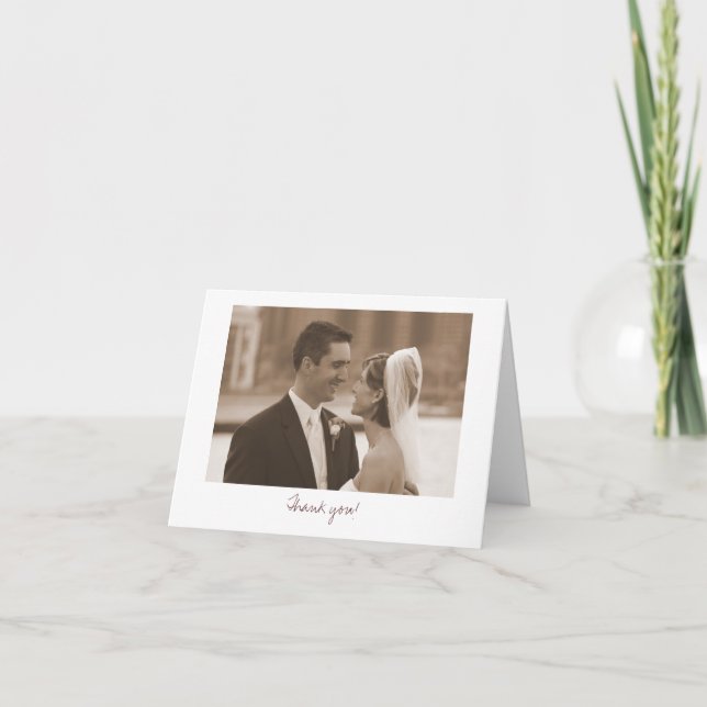 Cartão De Agradecimento Wedding (Thank you!) (Frente)