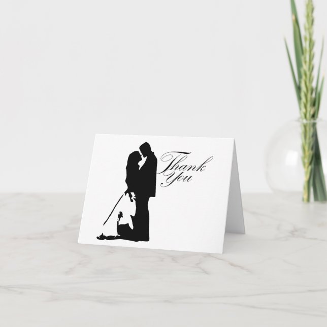 Cartão De Agradecimento Wedding Thank You Card (Frente)