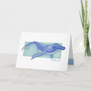 Cartão De Agradecimento Whale Thank You Card