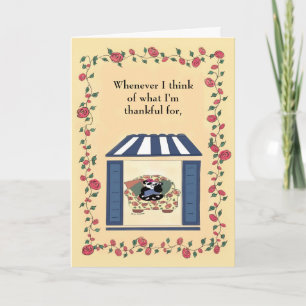 Cartão De Agradecimento Whenever I think of what I'm thankful for...