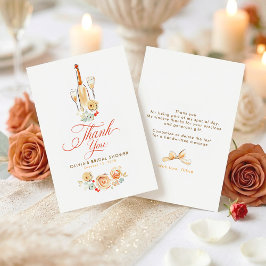 Cartão De Agradecimento Whimsical Hand Drawn Earthy Small Thank You 