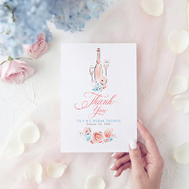 Cartão De Agradecimento Whimsical Hand Drawn Quirky Cute Small Thank You 