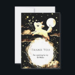 Cartão De Agradecimento Whimsical Howling Wolf Birthday<br><div class="desc">Expresse a sua gratidão com o nosso cartões de agradecimentos de "Lobo Assustador". Depois de um dia cheio de risos e aventuras místicas, estenda seus obrigados corajosos aos hóspedes com esta carta encantadora. Apresentando timias etéreas e imagens de lobos majestosos, ele serve como uma adorável lembrança da ocasião encantadora. Personalize...</div>