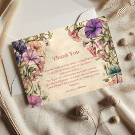 Cartão De Agradecimento Whimsical Pastel Wildflower Sweet 16