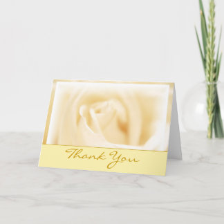 Cartão De Agradecimento White Rose "Thank You" Card