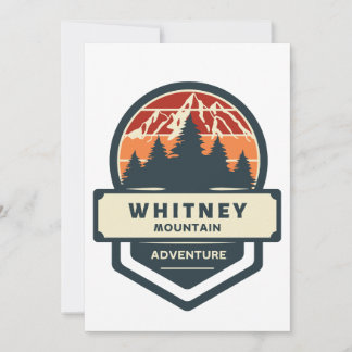 Cartão De Agradecimento Whitney mountain peak climbing and hiking