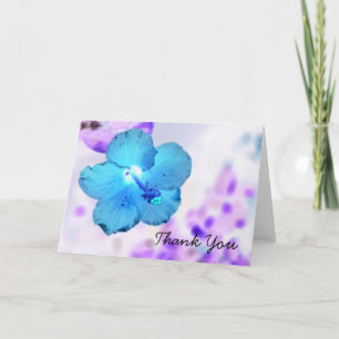 Cartão De Agradecimento Wild Blue Hibiscus ~ Card