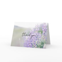 Cartão de Agradecimento Wild Lupine