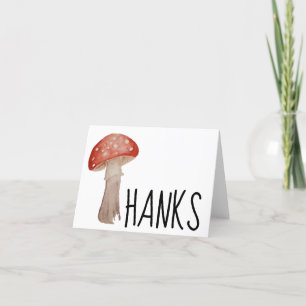 Cartão De Agradecimento Wild Mushroom Thank You Card