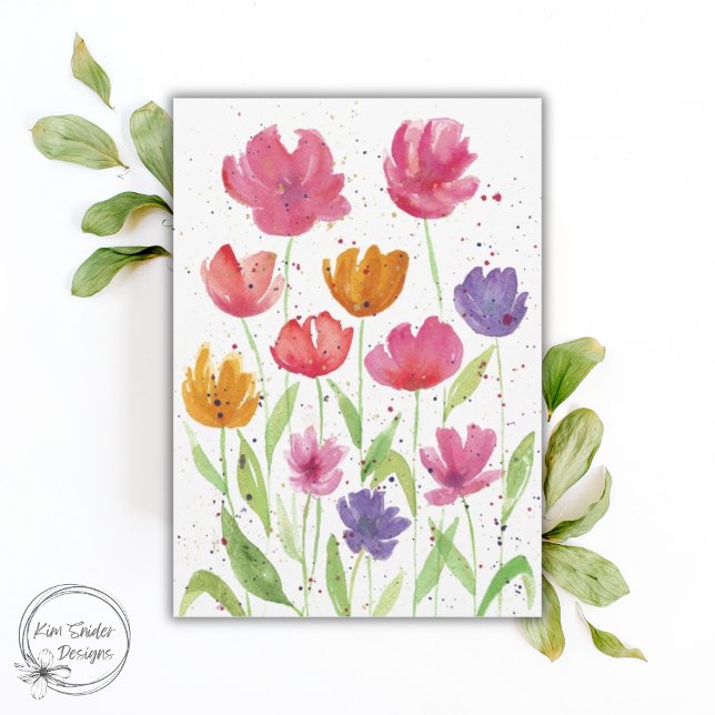 Cartão De Agradecimento Wildflower Field Notecard (Criador carregado)