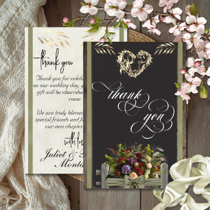 Cartão de Agradecimento Wildflowers & Ribbon - Sag