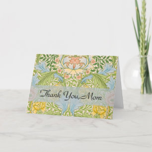 Cartão De Agradecimento Willam Morris Myrtle Garden Floral Classic