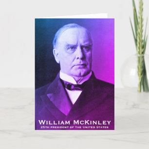 Cartão De Agradecimento William McKinley, Presidente da Política dos Estad