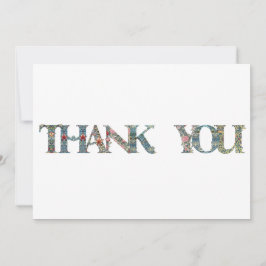 CARTÃO DE AGRADECIMENTO WILLIAM MORRIS FONT