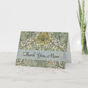 Cartão De Agradecimento William Morris Primavera Thicket Classic Pattern