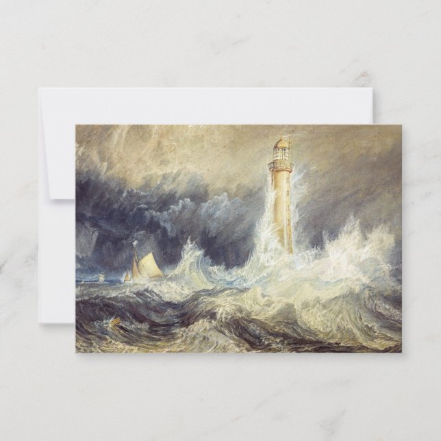 Cartão De Agradecimento William Turner - Farol de Bell Rock (Frente)