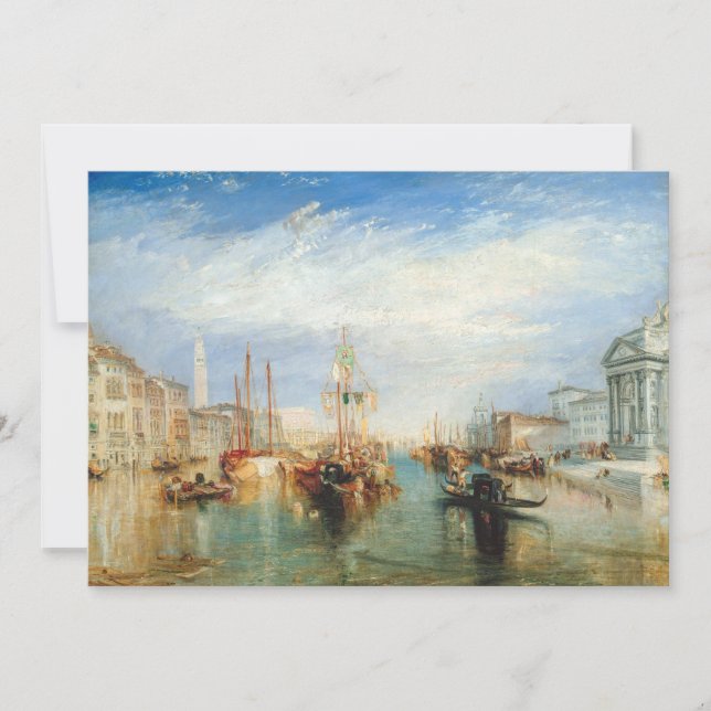Cartão De Agradecimento William Turner - Veneza Porch Madonna della Salute (Frente)