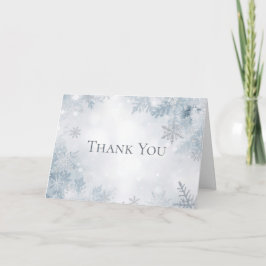 Cartão De Agradecimento Winter Birthday Thank You Cards Elegant Snow