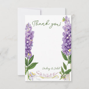Cartão de Agradecimento Wisteria
