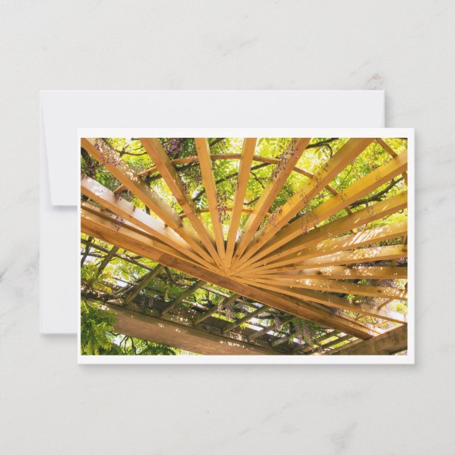 Cartão De Agradecimento Wisteria Garden Card (Frente)