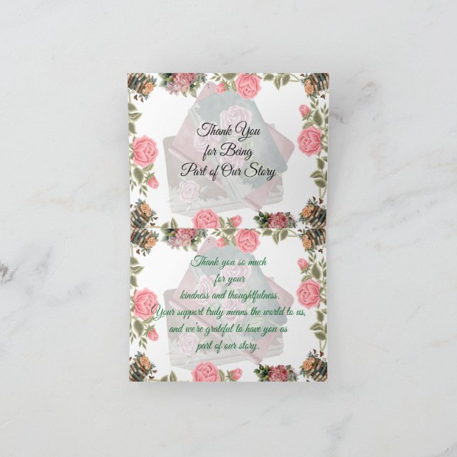 Cartão De Agradecimento With Heartfelt Thanks (Interior)