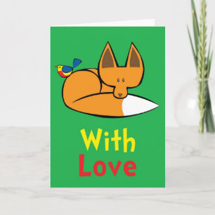 Cartão De Agradecimento with love card
