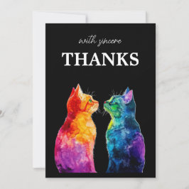 Cartão De Agradecimento With Sincere Thanks  Purrfectly Yours: Purrfectly 