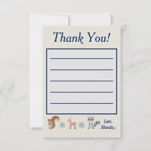 Cartão De Agradecimento Wonderland (Frente)