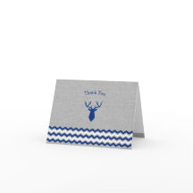 Woodland Deer chá de fraldas obrigado