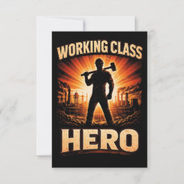 Cartão De Agradecimento Working Class Hero