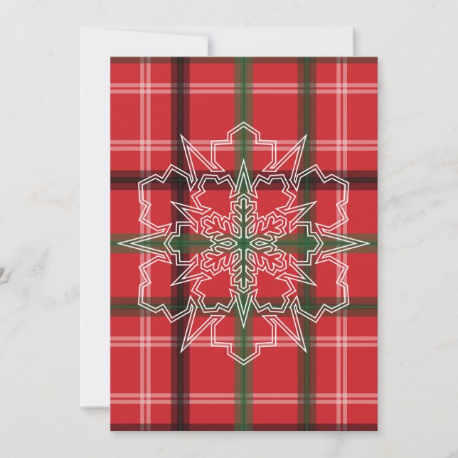 Cartão De Agradecimento Xadrez de Natal (Frente)