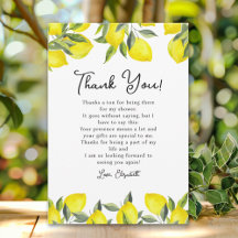 Yellow Lemon Bridal Shower Party