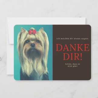 Cartão De Agradecimento Yorkshire Terrier