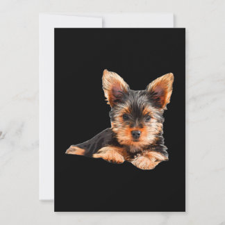Cartão De Agradecimento Yorkshire terrier Yorkie Puppy Dog