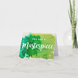 Cartão De Agradecimento You are a Masterpiece Notecard w. Envelope
