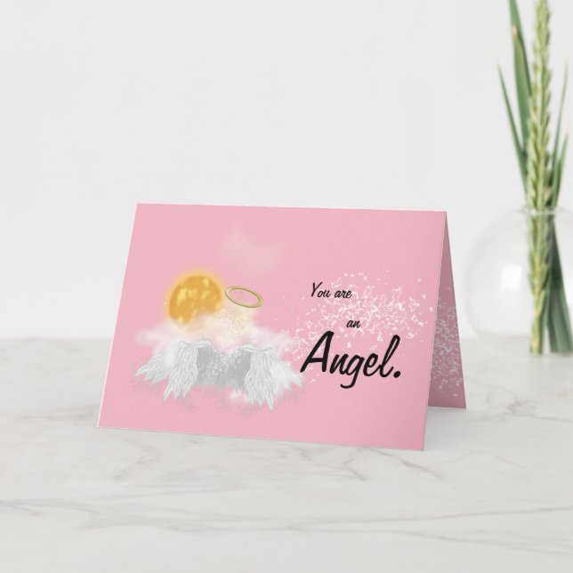 Cartão De Agradecimento "You are an Angel." Card (Frente)