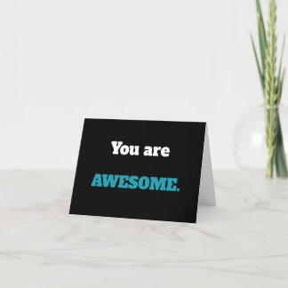 Cartão De Agradecimento You are Awesome Thank You Card