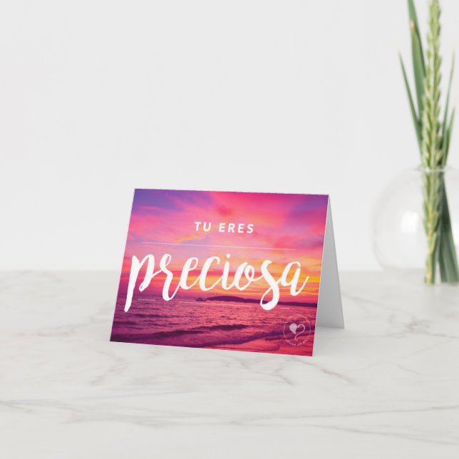 Cartão De Agradecimento You are Beautiful Spanish Notecard w. Envelope (Frente)