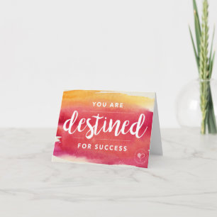 Cartão De Agradecimento You are Destined for Success Notecard w. Envelope